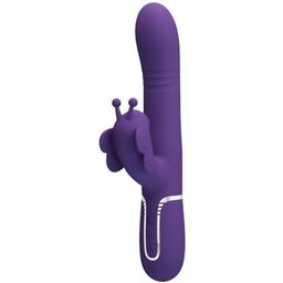 Rabbit Multifonction 4 en 1 Papillon Violet 1ut