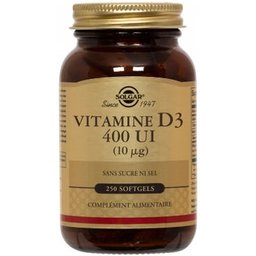 Vitamine D3 400 Ui (10Mcg) 250 gélules