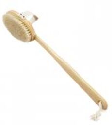 Brosse de Bain Soie. Manche Bois Dem. - Sachet 1 brosse