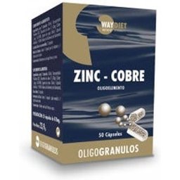 Products Oligogranules zinc-cuivre 50Caps