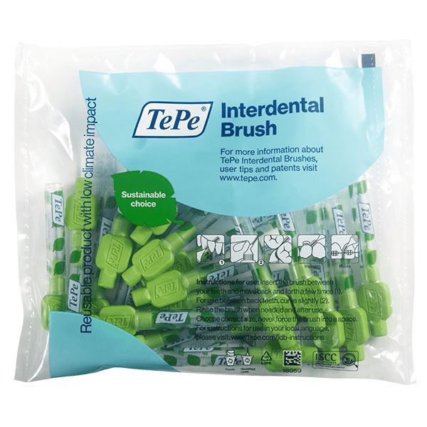 Brossettes Interdentaires Originales Vert 0.8 mm 20 brossettes