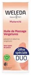 Duo Huile de Massage Vergetures - 2 X 100 ml - Coffret 2 x 100 ml