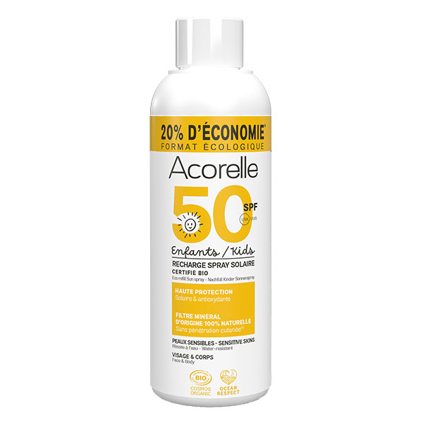 Recharge Spray Solaire Enfants Bio SPF50 150ml