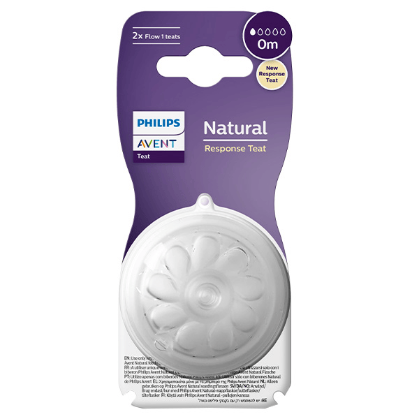 Tétine Natural Response T1 +0m Lot de 2