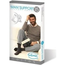 Gloria Med Gloria Man 15 Mi-bas 4 Bleu 1 Paire