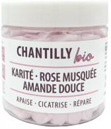 Chantilly Karité - Rose Musquée - Amande Douce Bio 200 ml - Pot 200 ml