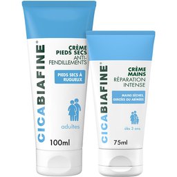 Cicabiafine Crème mains réparation intense + Cicabiafine Crème pieds secs anti-fendillements