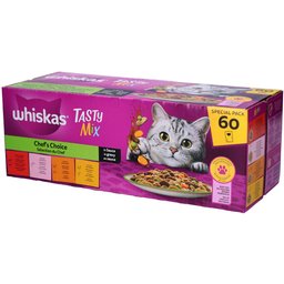 Whiskas Tasty Mix - Sélection du chef en sauce pour Chat Adulte 1+