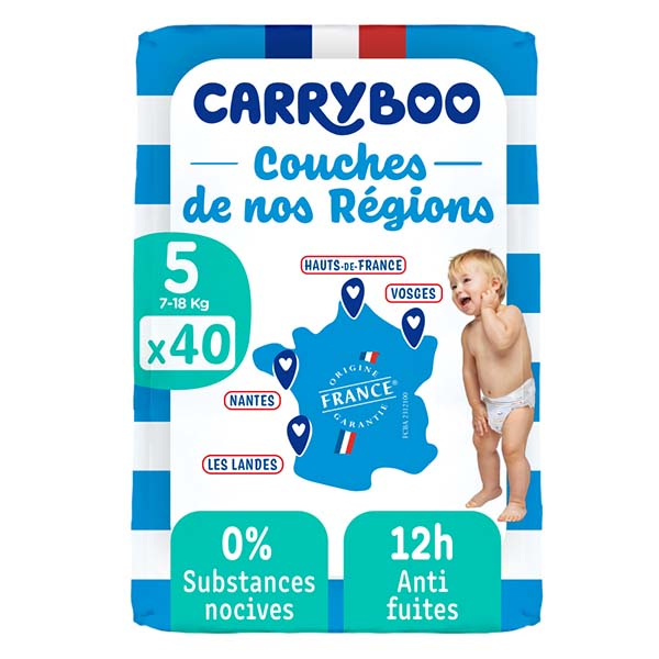 Couches de nos régions Taille 5 (12-25kg)