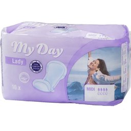 Lady Serviettes d'incontinence Midi 10uts