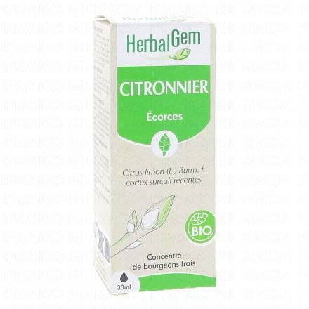 Concentré de bourgeons frais - Citronnier écorces bio 30ml