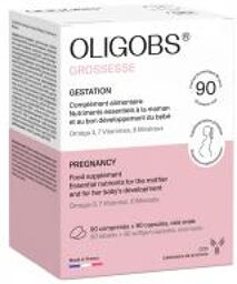 Oligobs Grossesse 90 Comprimés + 90 Capsules - Boîte 90 comprimés + 90 capsules
