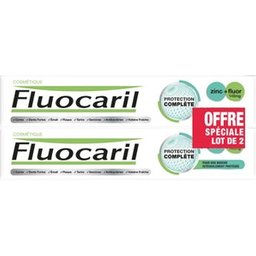 Protection Complète Dentifrice Zinc+Fluor 145mg 2x75ml