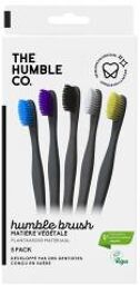 5 Brosses à Dents Souples en Matière Végétale - Boîte 5 brosses à dents