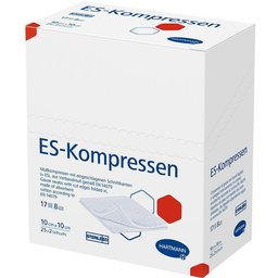 ES-Compresses steril 8-plis 10 x 10 cm