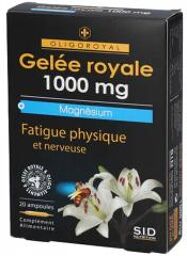 Oligoroyal Gelée Royale + Magnésium 20 Ampoules - Boîte 20 ampoules de 10 ml