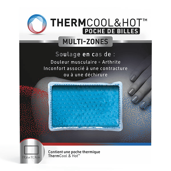 ThermCool&Hot Poche de Billes Multizones Douleurs Musculaires et Articulaires