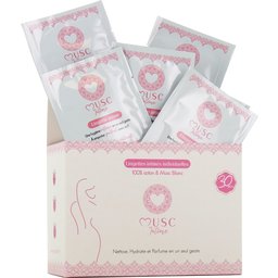 Intime Lingettes Individuelles Blanc 30uts