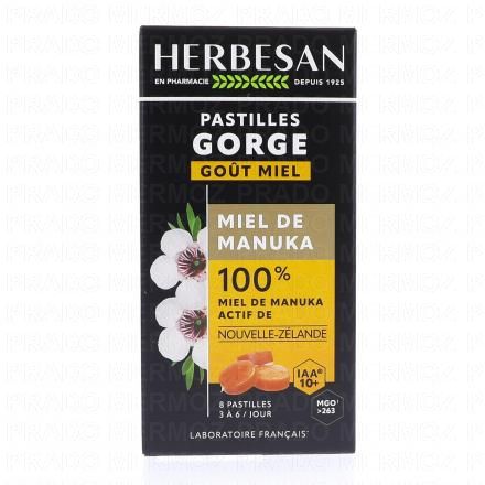 Miel de Manuka Pastilles 100% Miel IAA 10+ x8 Pastilles