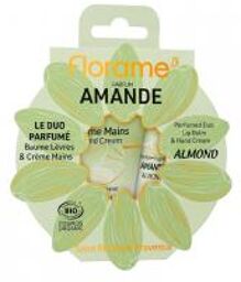 Le Duo Parfumé Amande Crème Mains 30 ml + Baume Lèvres 15 ml Bio - Lot 2 produits