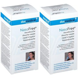 NasoFree Douche nasale avec 4 sachets de sel inclus