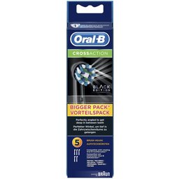 Tête de brosse électrique EB50 CrossAction Black Edition 5 unités