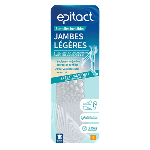 Semelles jambes légères Invisibles - taille 36/38
