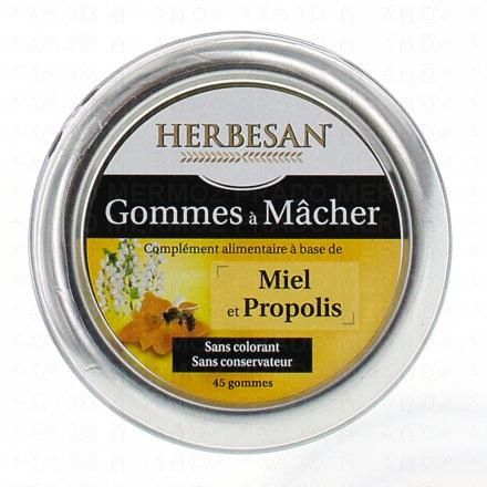 Gommes à mâcher au miel et propolis x45