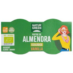 Dessert aux amandes et à la vanille biologique (2x125 g)