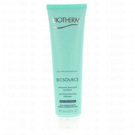 Biosource nettoyant moussant purifiant peau normale à mixte tube 150ml