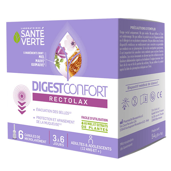DIGEST CONFORT RECTOLAX ADULTE Digestion 6 canules
