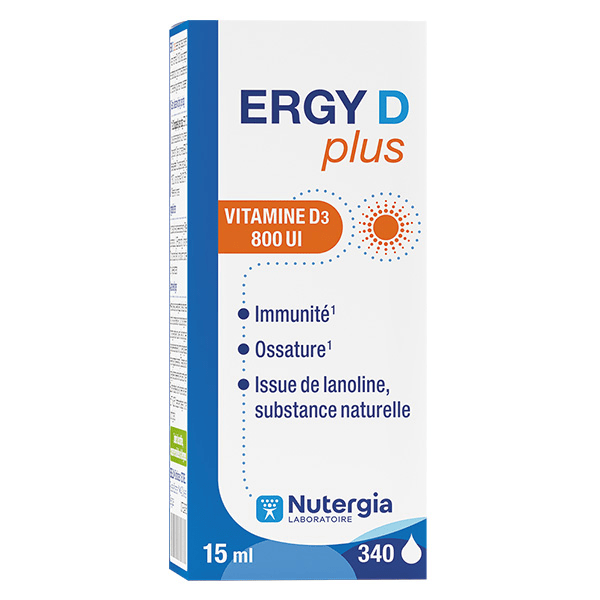 Ergy D Plus Vitamine D3 800 UI 15ml