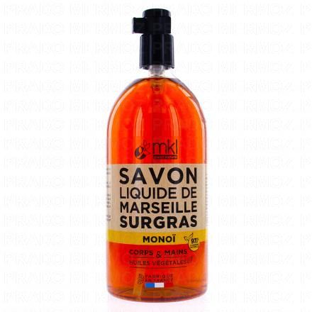 Savon Liquide de Marseille Surgras au Monoï 1L