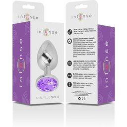 Plug Anal en Métal avec Cristal Violet Taille S 1ut