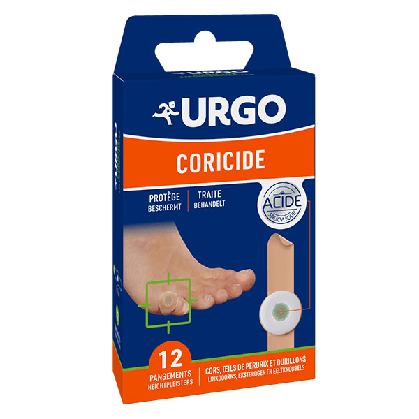Pieds Mains Coricide Pansements à l'Acide Salicylique 12 unités