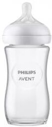 Biberon à Réponse Naturelle - en Verre - 240 ml - Boîte 1 biberon de 240 ml