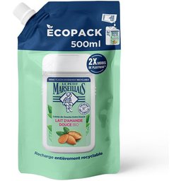 Recharge Crème de Douche Extra Douce Lait d’Amande Douce BIO