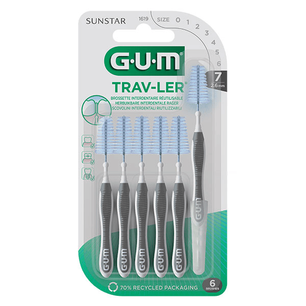 GUM® Brossette interdentaire TRAV-LER® 2,6 mm - 6 unités