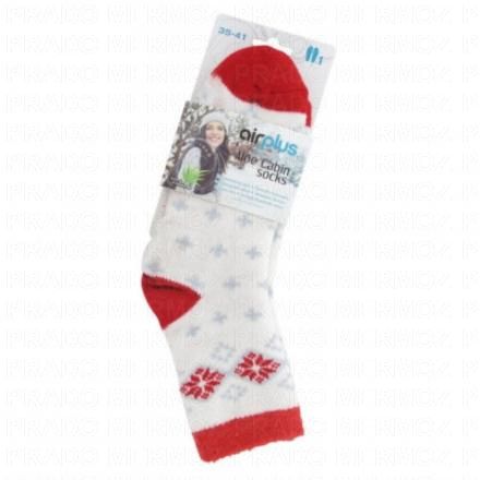 Femme - Aloe Cabin Chaussettes Hydratantes blanc rouge