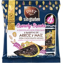 Crunchy Breaks Barre Riz Maïs Chocolat Noir 68g