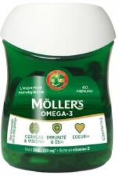Mollers Oméga-3 Double 60 Gélules - Boîte 60 capsules