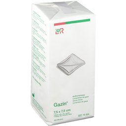 Gazin® Compresse en gaze 7,5 x 7,5 cm Non stérile