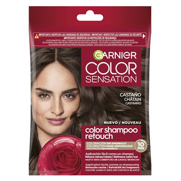 Color Shampoo Retouch Coloration Semi-Permanente Châtain