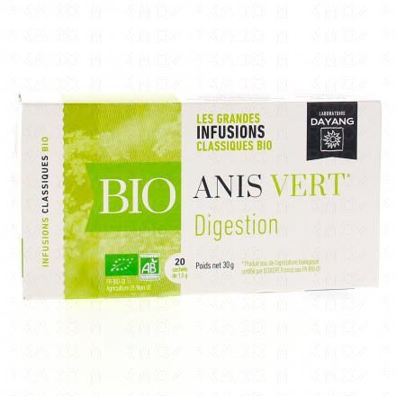 Infusion bio anis vert 20 sachets