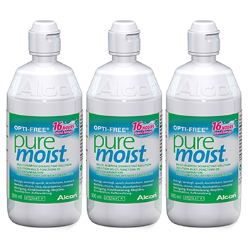 OPTI-FREE - Pure Moist - Solution muti-fonctions de décontamination lot de 3 flacons 300ml