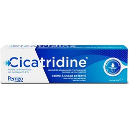 Cicatridine Crème à l’Acide Hyaluronique, Cicatrisation de la Peau, Répare et Hydrate, 30g