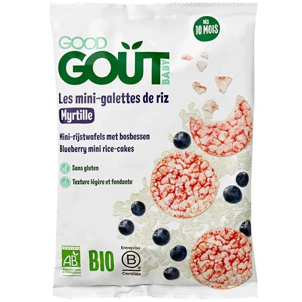 Biscuits Mini-Galette de Riz à la Myrtille +10m Bio 40g