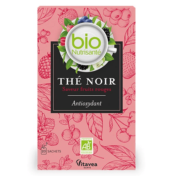 - Biosnutrisanté - Thé noir saveur fruits rouges - 20 sachets