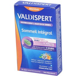 Sommeil Intégral - Endormissement & Maintien Du Sommeil  - Complément Alimentaire À La Mélatonine et Plantes - Dosage Extra Fort 1,9mg - Sans Dépendance - 30 Comprimés - 30 nuits