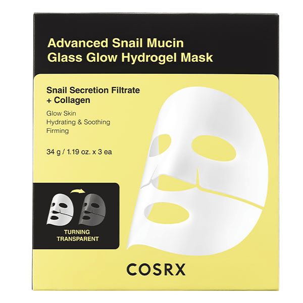 Masque hydrogel à la bave d'escargot 3 unités